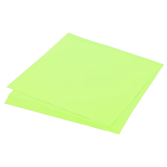 Uxcell 75 Sheets Origami Paper Double Sided 10x10 Inch(25x25cm) 70GSM Origami Paper Square Sheet Easy Fold for Beginners DIY Arts Crafts Projects, Fluorescent Green