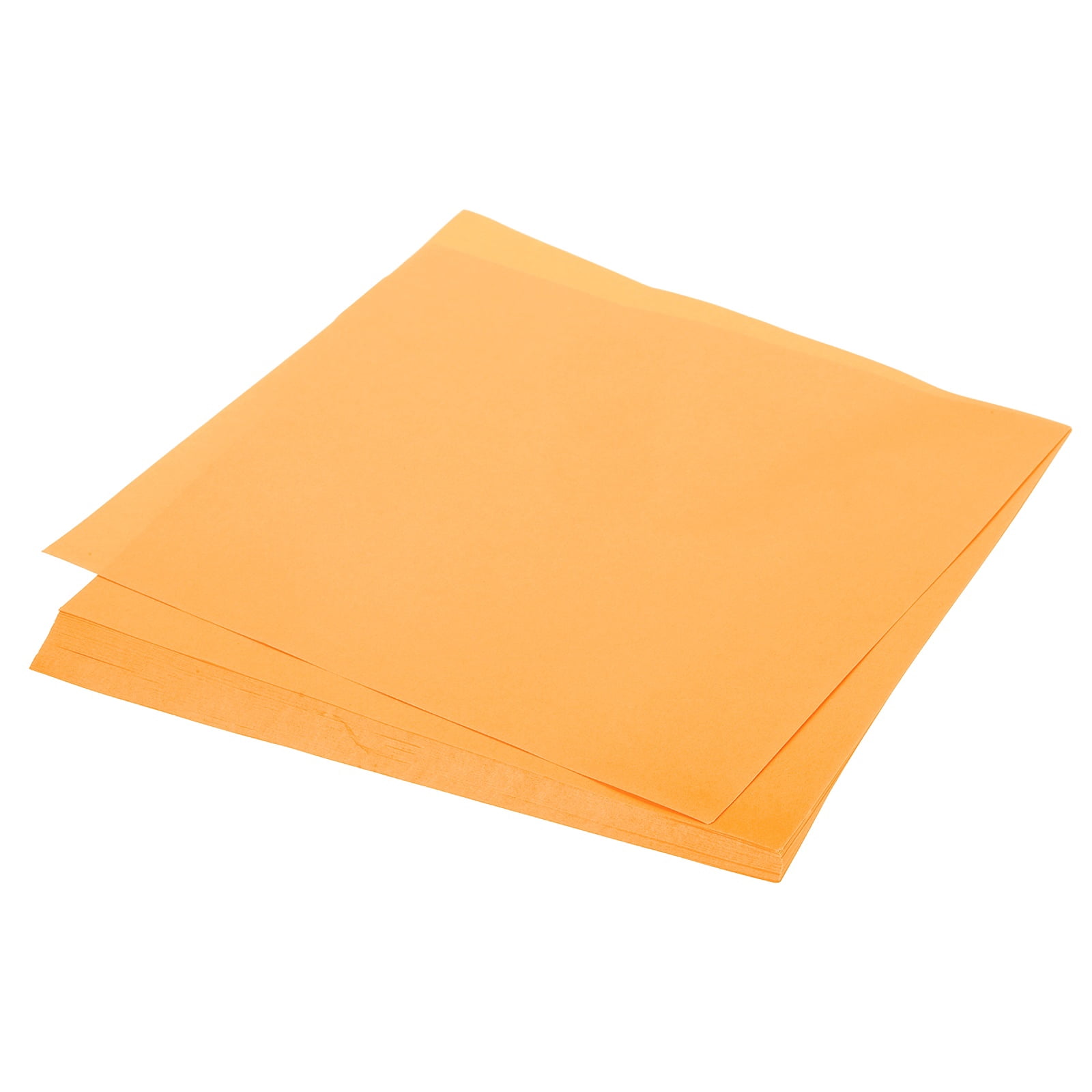 Uxcell 75 Sheets Origami Paper Double Sided 10x10 Inch(25x25cm) 70GSM Origami Paper Square Sheet Easy Fold for Beginners DIY Arts Crafts Projects, Fluorescent Orange