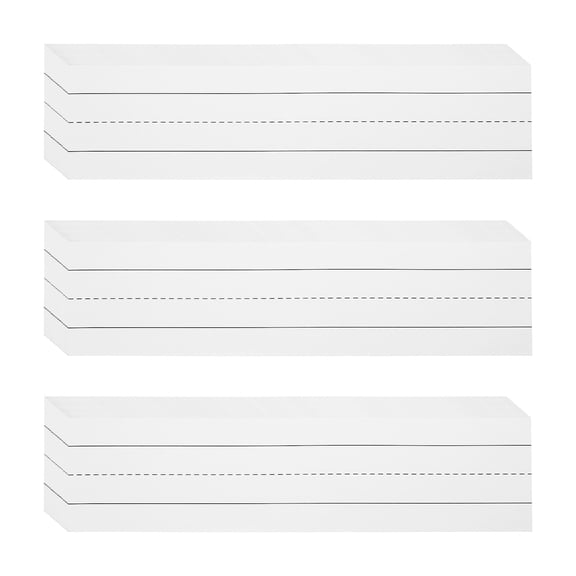 Uxcell Ruled Sentence Strips, Cardstock Writing Paper for Teachers Classrooms 75