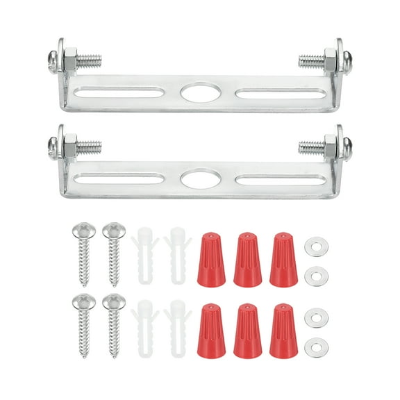 Uxcell 75mm (3") Universal Light Fixture Mounting Bracket Kit, 2 Set Light Crossbar Ceiling Light Plate with Screw for Wall Light Ceiling Light Pendant Chandelier
