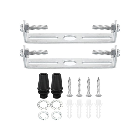 Uxcell 75mm Ceiling Light Plate Kit Light Fixture Mounting Bracket Plate Steel Crossbar for Pendant Wall Light 2 Set