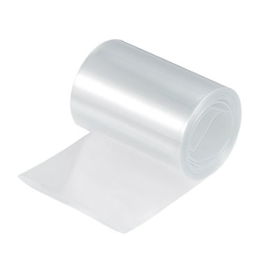 Uxcell 75mm Flat 10ft Clear PVC Heat Shrink Tube Wraps Battery Wrap for Big Battery Pack