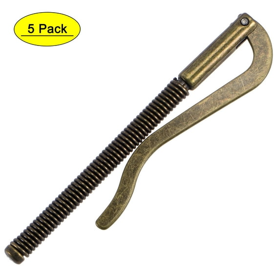 Uxcell 75mm Metal Slim Spring Wallet Cash Clip Bar Holder Clamp Bronze 5 Count