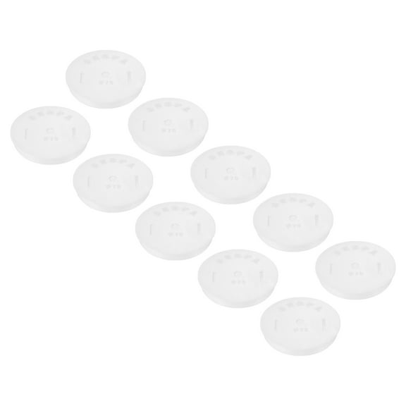 Uxcell 75mm OD Flush Type Hole Plug Tube Hole Fastener Pipe End Cap White 10 Pack