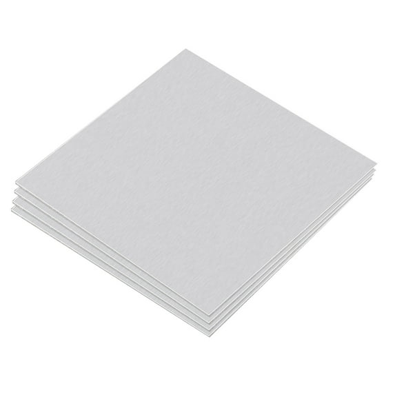 Uxcell 75mm x 75mm x 0.5mm Rectangle 6061 Aluminum Sheet Flat Metal Plate Stock, 4Pack