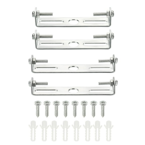 Uxcell 75x18x16mm 90x18x17mm Lighting Fixture Mounting Bracket Ceiling Light Plate 4 Pack