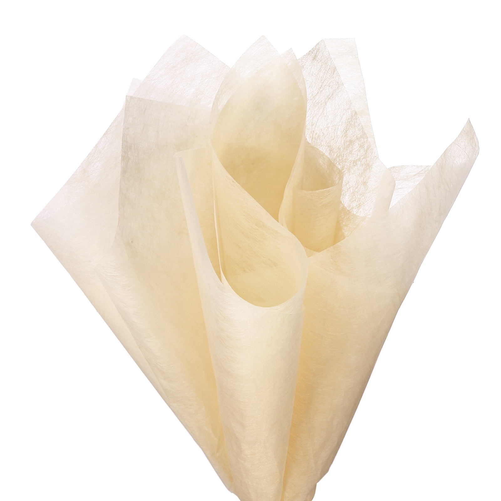 Uxcell 76Sheets Flower Wrapping Paper, 22"x17.7" Cotton Wrapping Flower Tissue Paper Floral Bouquet Wraps for Florist Packaging Arrangement Supplies Gift Packaging, Light Brown