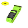 thumbnail image 1 of Uxcell 79'' Luggage Straps Suitcase Belts with Buckle Label Polypropylene Light Green 2Pcs, 1 of 6