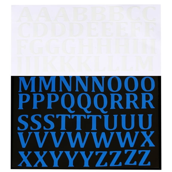 Uxcell 79 Pcs Glow in the Dark Letter Decals Decor Blue Wall Stickers
