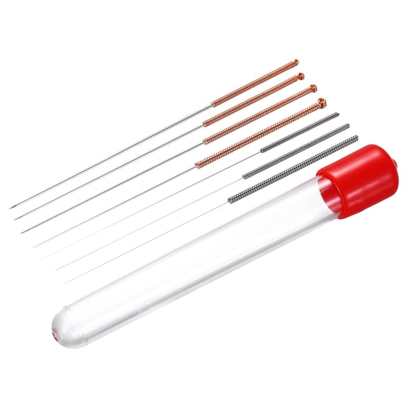 Uxcell 7Pcs 3D Printer Nozzle Cleaning Kit Precision 0.2-1mm Stainless Steel Cleaner Needles for 3D Printer Clog Removal, Maintenance