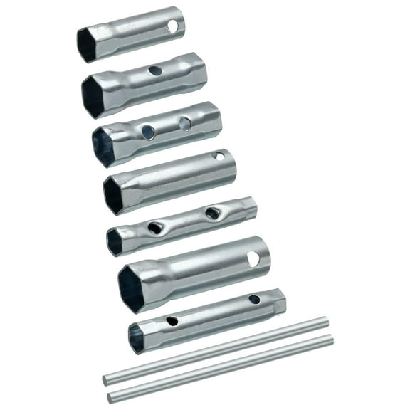 Uxcell 7Pcs Ignition Spark Plug Spanner Set Dual-Ended Wrench Socket