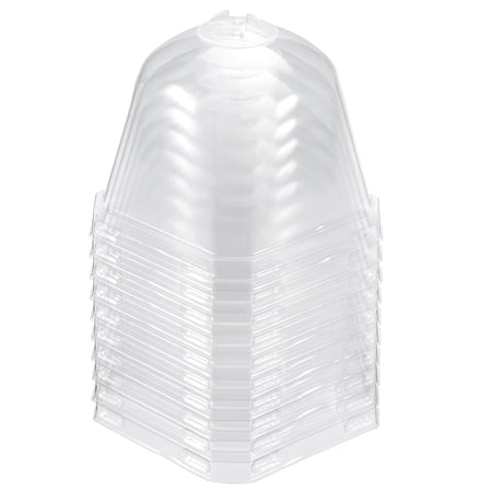 Uxcell 7cm x 7cm Garden Cloche Dome Square Plastic Humidity Plant Protector Cover Clear 10 Pack