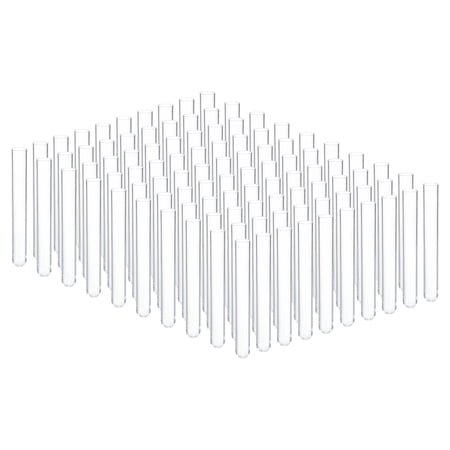 Uxcell 7ml Plastic Test Tubes, 100Pcs 100x12mm Tubes Lab Use, Clear