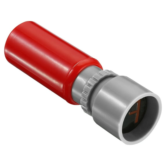 Uxcell 7mm / 0.27" Letter Stamps Character Alphabet F Plastic Ink Stamp Self Inking Red