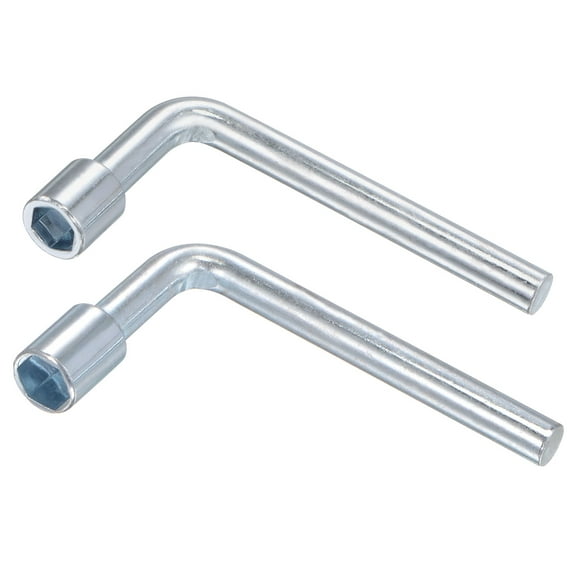 Uxcell 7mm & 8mm Metric L Shaped Angled Open Hex 6 Point Socket Wrench, Single Ended