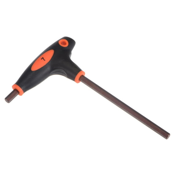 Uxcell 7mm Hex T-Handle Dual End Wrench Spanner, Metric S2 Steel