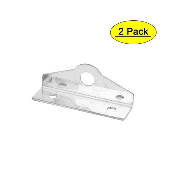 Uxcell 7mm Lock Hole Dia 304 Stainless Steel 90 Degree Angled Padlock Locking Eye 2pcs