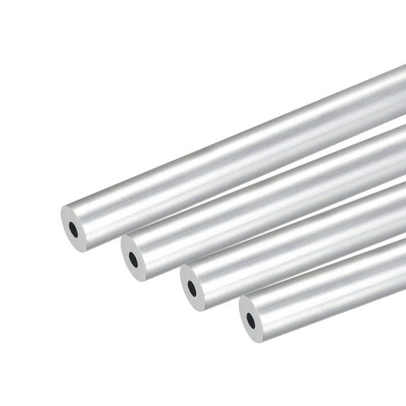 Uxcell 7mm OD 2mm Inner Dia 250mm Length 6063 Aluminum Round Tube 4 Pack