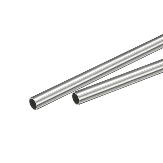 Uxcell 7mm x 0.3mm x 250mm 304 Stainless Steel Capillary Tube for Industry, 2Pack