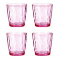 thumbnail image 1 of Uxcell 7oz Acrylic Drinking Glasses, 4Pack Plastic Reusable Tumblers Drinkware for Home Outdoors, Pink, 1 of 7