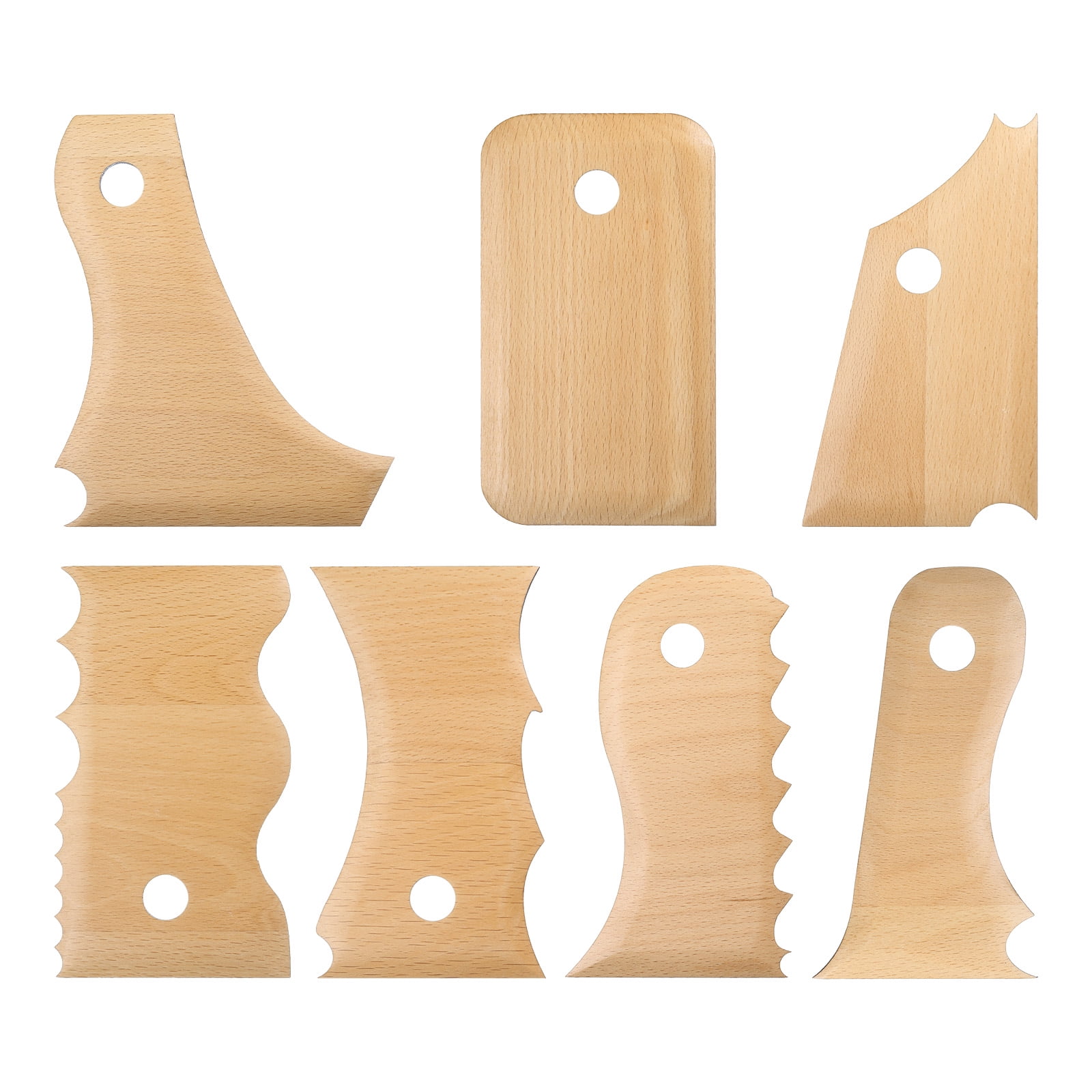 Uxcell 7pcs Pottery Ribs Trimming Tools Pottery Profile Rib Foot ...
