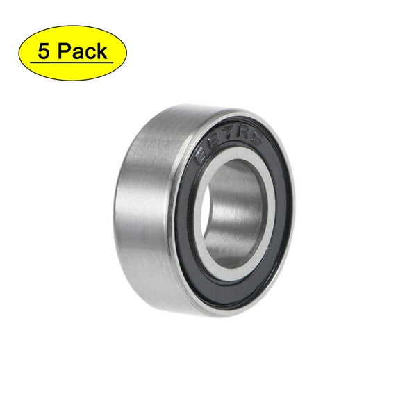 Uxcell 7x14x5mm 687-2RS Double Sealed P6 Ball Bearings Chrome Steel 10 Pack