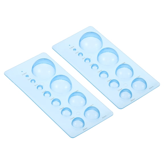 Uxcell 7x3" Paper Quilling Template Board Half Ball Dome Mold Tool 3D Crafts, Blue 2 Pack