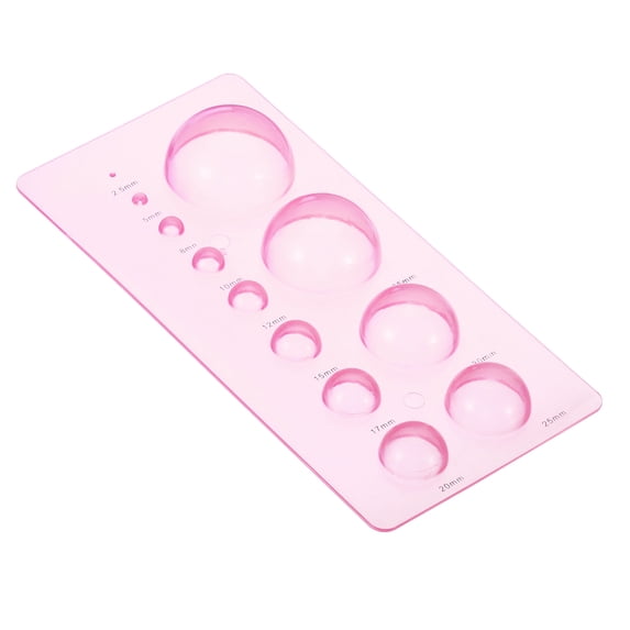 Uxcell 7x3" Paper Quilling Template Board Half Ball Dome Mold Tool 3D Crafts, Pink