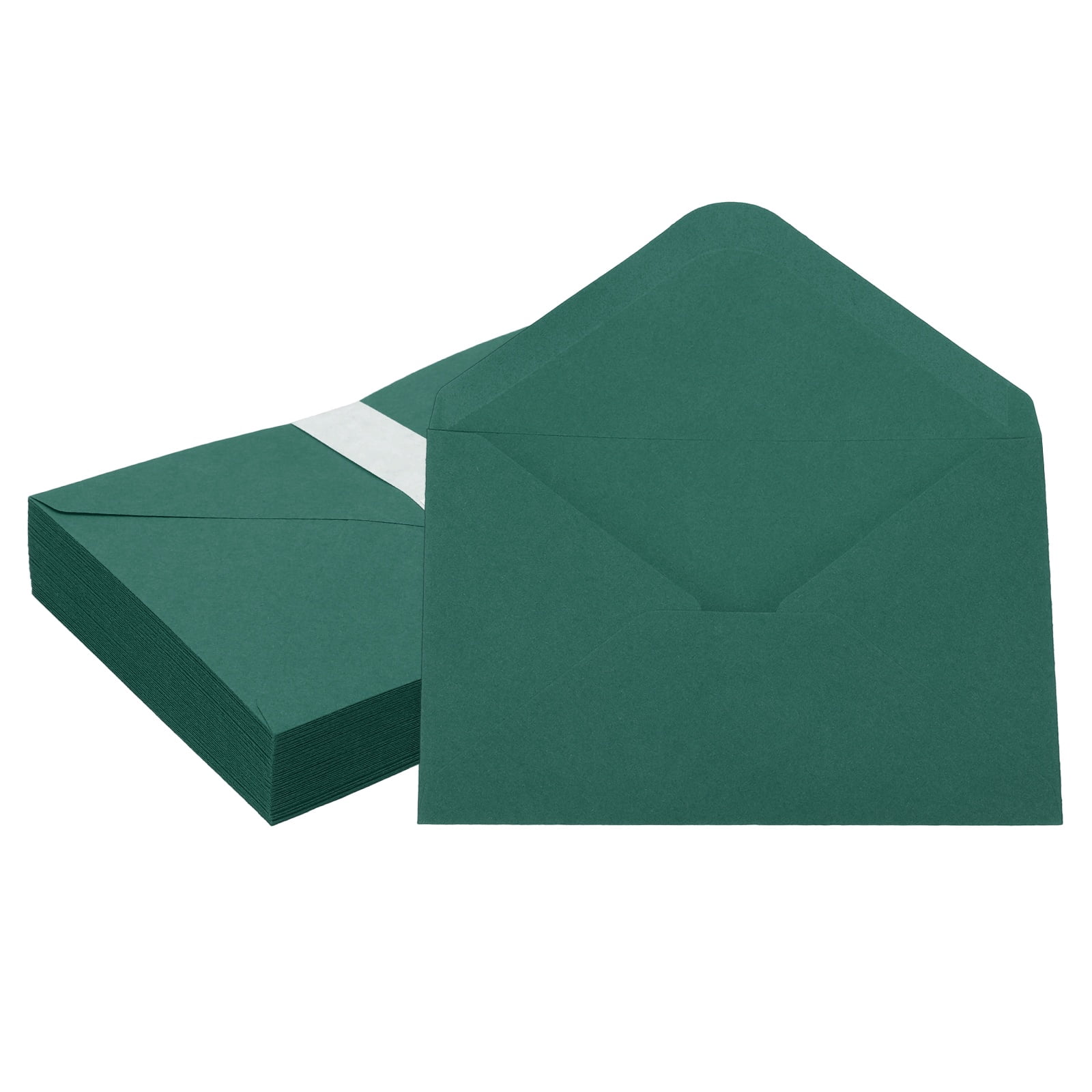 Invitation Envelopes, Greeting Card Envelopes V-Flap Design for Weddings and Special Occasions Dark Dark Green