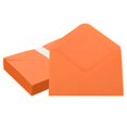 thumbnail image 1 of Invitation Envelopes, Greeting Card Envelopes V-Flap Design for Weddings and Special Occasions Orange, 1 of 7