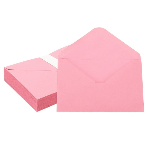 Invitation Envelopes, Greeting Card Envelopes V-Flap Design for Weddings and Special Occasions Pink