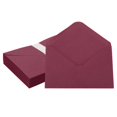 thumbnail image 1 of Invitation Envelopes, Greeting Card Envelopes V-Flap Design for Weddings and Special Occasions Wine Red, 1 of 7