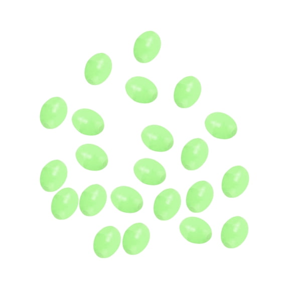 Uxcell 7x5mm Oval Soft Plastic Luminous Glow Fishing Beads Tackle Tool Green 200 Pieces