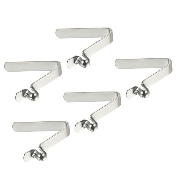 Uxcell 7x6mm Kayak Paddle Snaps, Hollow Button Single Pin Lock Tube Spring Clips for Tent Pole, 5 Pack