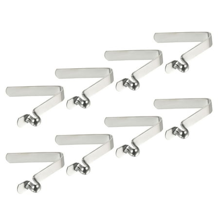 Uxcell 7x6mm Kayak Paddle Snaps, Hollow Button Single Pin Lock Tube Spring Clips for Tent Pole, 8 Pack