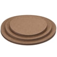 thumbnail image 1 of Uxcell 8" 10" 12" Round Plant Coasters Felt Reversible Pad Mat, Brown 9in1 Set, 1 of 5