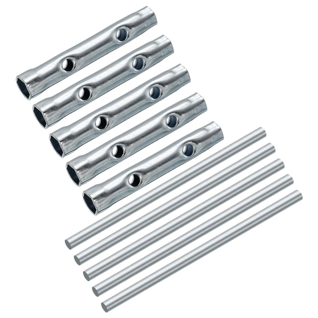Spanner Plug Socket Uxcell 8-10mm Ignition Spark Plug Spanner Dual-Ended Wrench Hex Socket ...