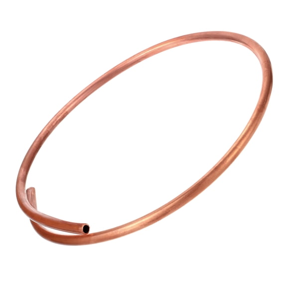 Uxcell 8.12mm ID 9.52mm OD 0.7mm Thick Copper Tube, 3.28Ft Seamless Round Pipe Tubing for Refrigeration and Industry