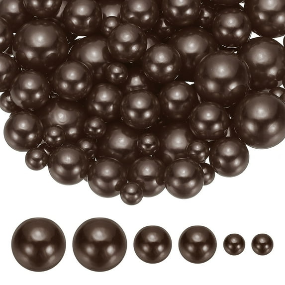 Uxcell 150 Pcs Faux Pearls Beads Vase Filler Centerpiece Pearls for Party Wedding Table Decor Coffee