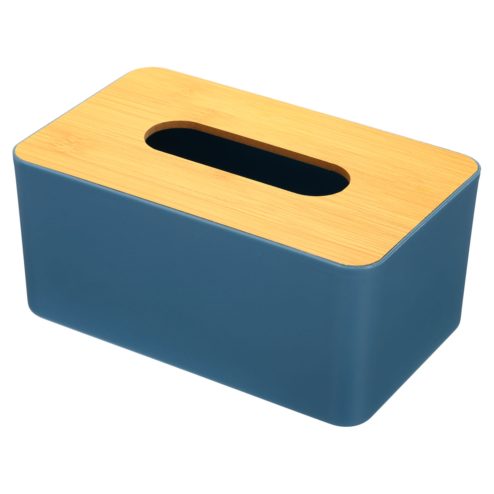 Uxcell 8.1x4.7x3.9" Tissue Box Cover, Wood Rectangle Decorative Napkin