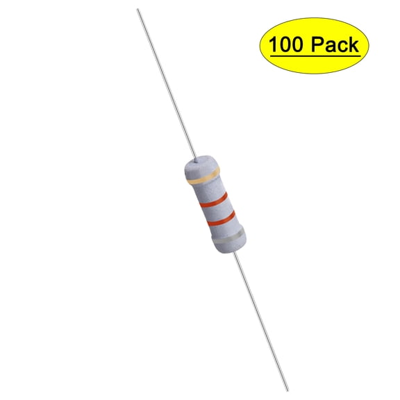 Uxcell 100Pcs 1W 1 Watt Metal Oxide Film Resistor 8.2K Ohm 5% Tolerance