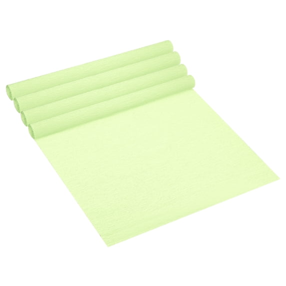 Uxcell 8.2ft Crepe Paper Roll, 4 Roll 20" Width Paper Streamer Sheet for Craft Flower Making Decoration, Olive Green