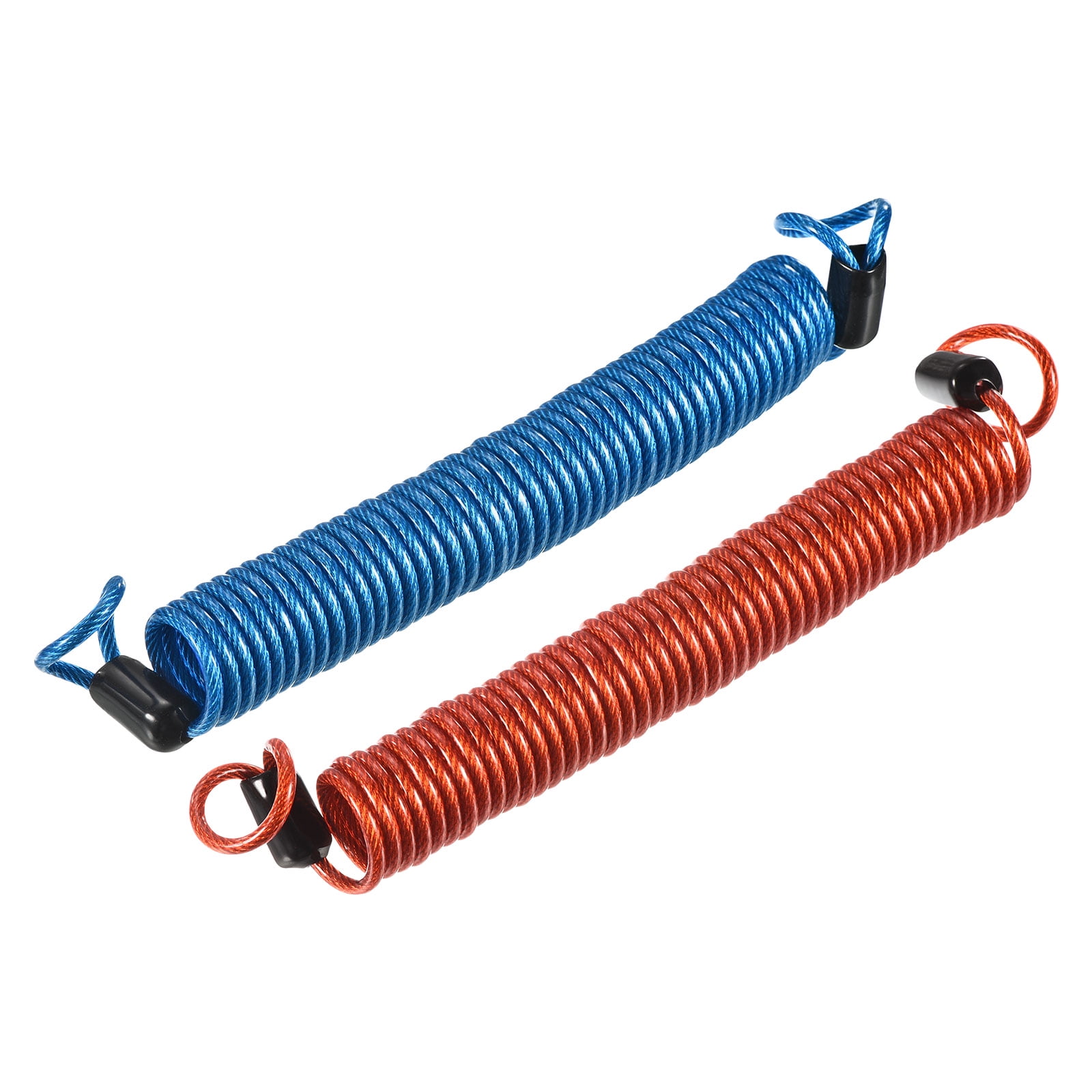 Security Lead Rope Uxcell 8.2ft Security Cable Coated Spring Luggage Lock Rope Double Loop ...