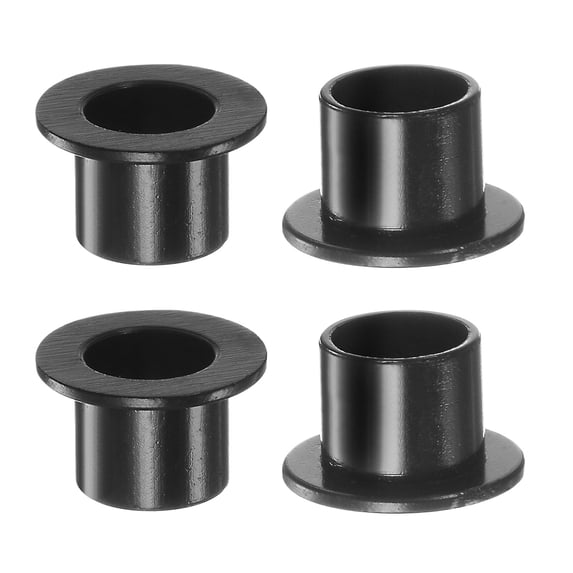 Uxcell 8.2mmx10mmx9mm Flanged Sleeve Bearings Nylon Bushings, Black 4 Pack