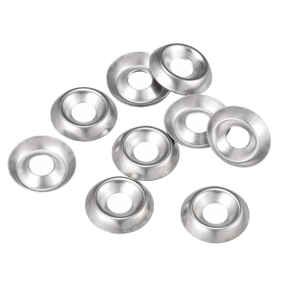 Uxcell  #8 304 Stainless Steel Cup Washer Countersunk for Screw Bolt 150 Pack