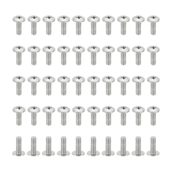 Uxcell 8#-32*1/2" Phillips Truss Head Bolts Screws, 50Pcs for Ceiling Fan Blade