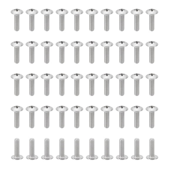 Uxcell 8#-32*5/8" Phillips Truss Head Bolts Screws, 50Pcs for Ceiling Fan Blade