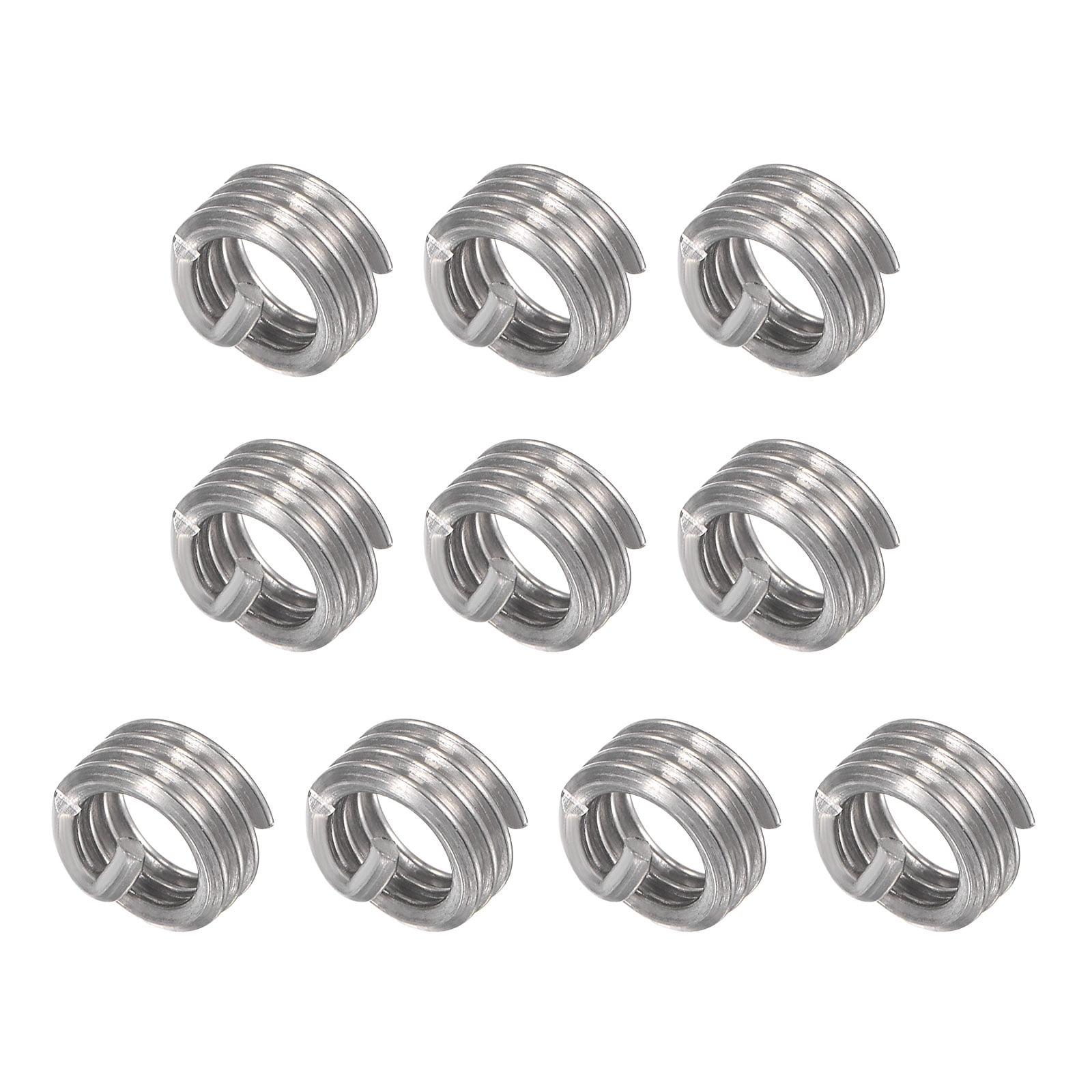 Uxcell 8-32 UNC 1.0D 304 Stainless Steel Wire Thread Inserts Screw ...