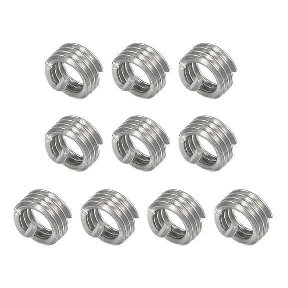 Uxcell 8-32 UNC 1.0D 304 Stainless Steel Wire Thread Inserts Screw Repair Sleeve 10 Pack