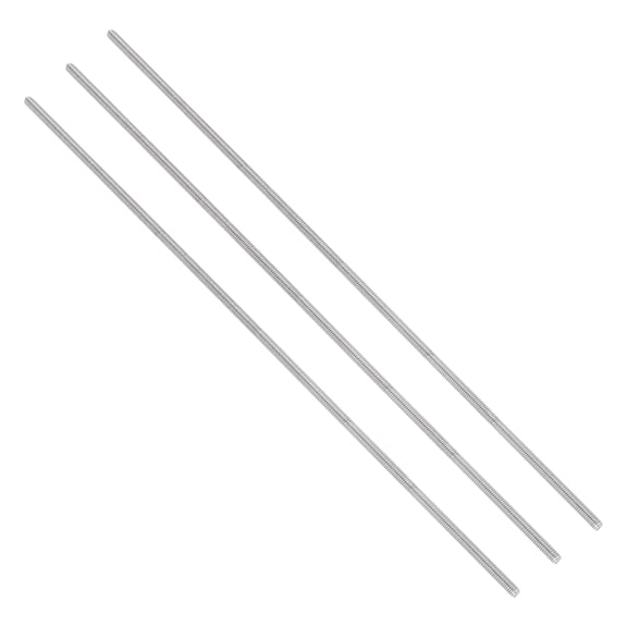 Uxcell #8-32 UNC 304 Stainless Steel Fully Threaded 3Pcs 11.8" Screw Right Hand All Threaded Studs for Clamps Hangers U-Bolts